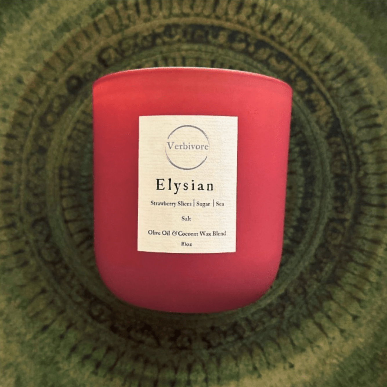 Elysian | Olive & Coconut Wax Blend Candle - Verbivore Candles