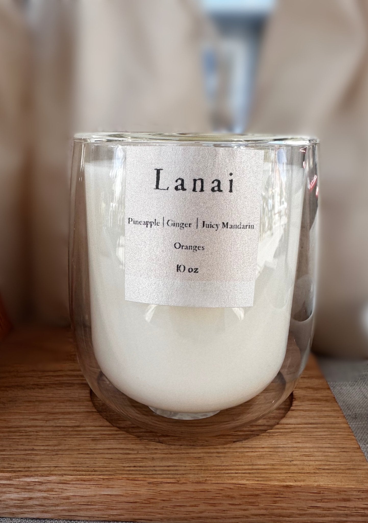 Lanai | 8 oz Apricot - Coconut Wax Candle - Verbivore Candles