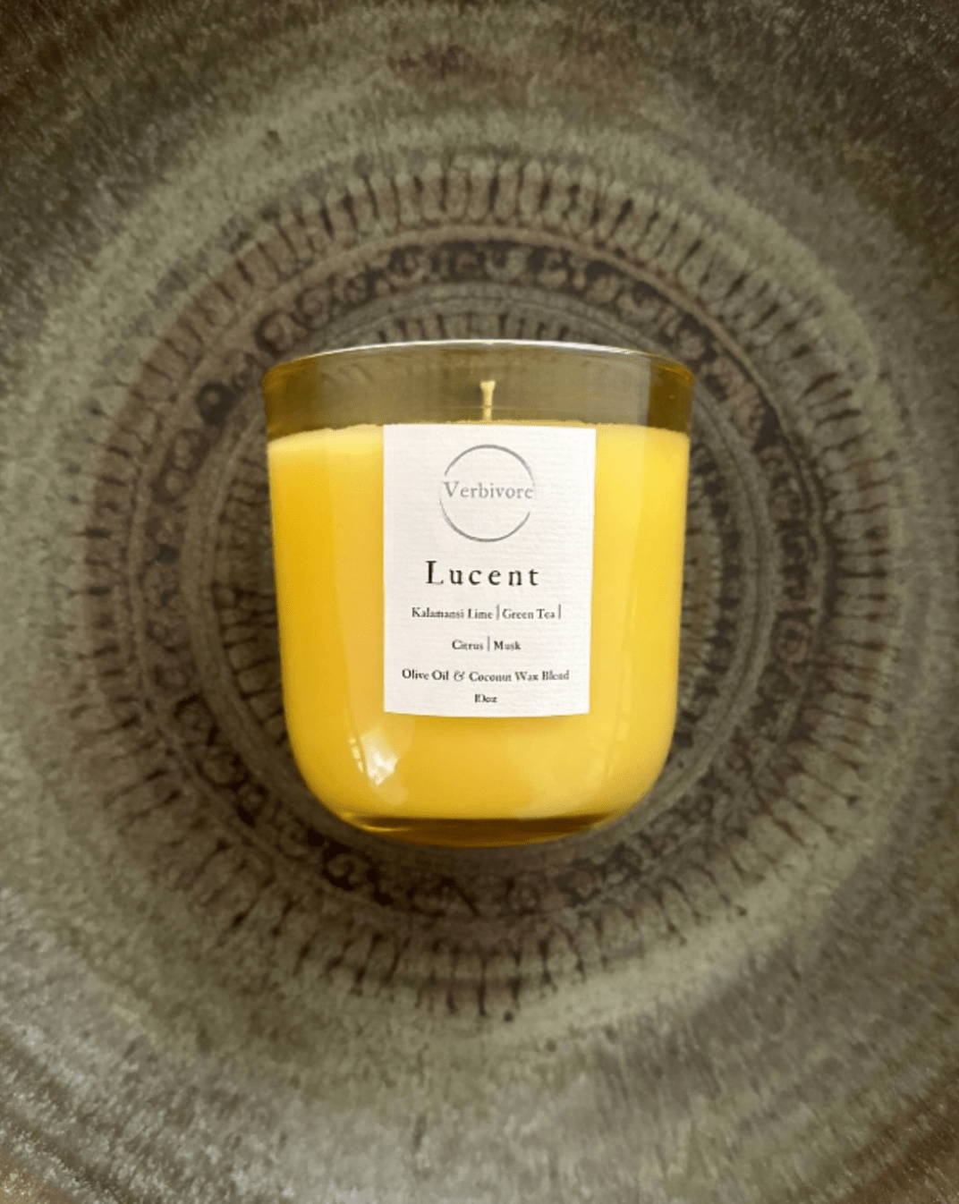 Lucent | Olive & Coconut Wax Blend Candle - Verbivore Candles