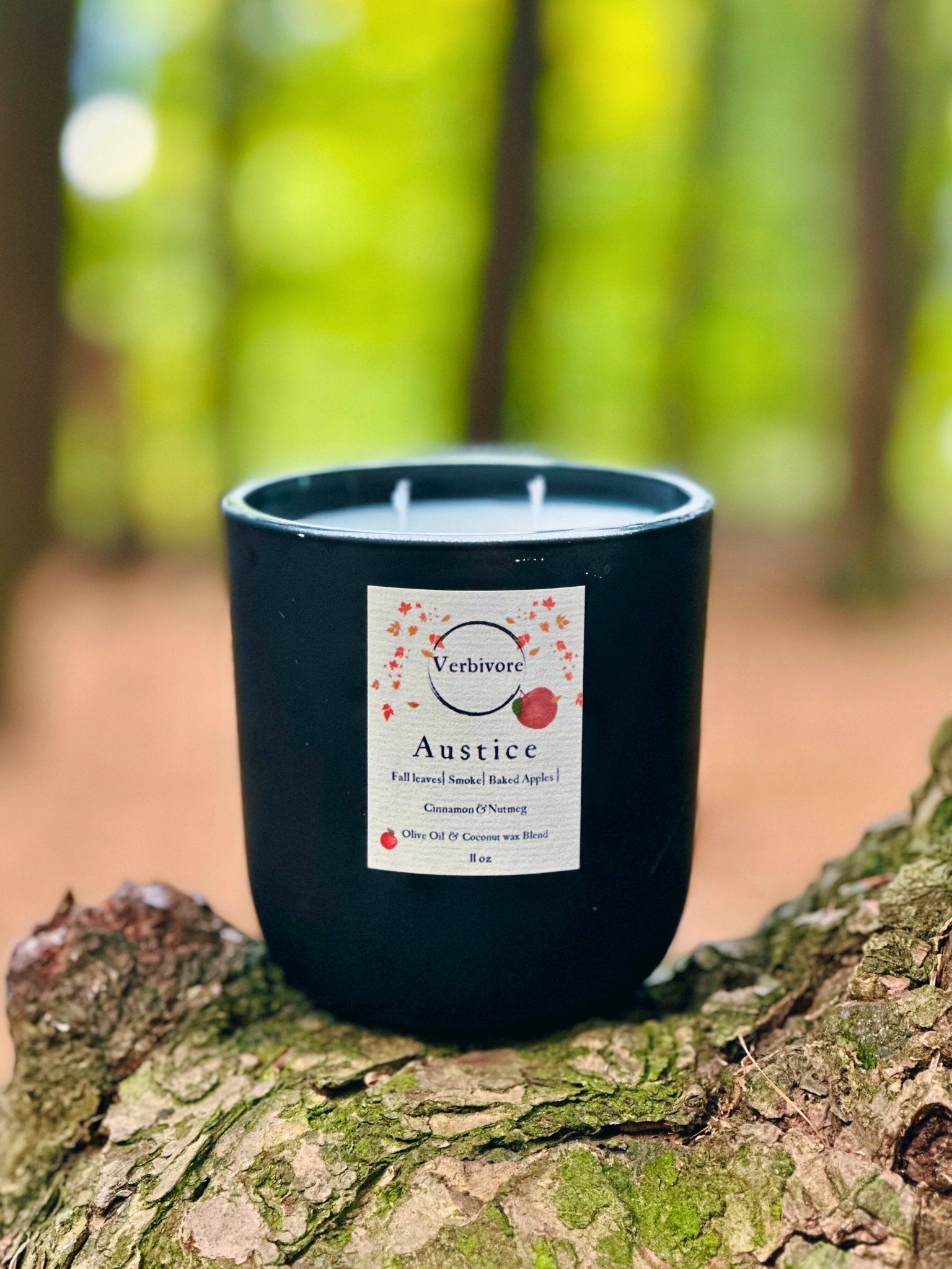 Austice | Olive & Coconut Wax Blend Candle - Verbivore Candles