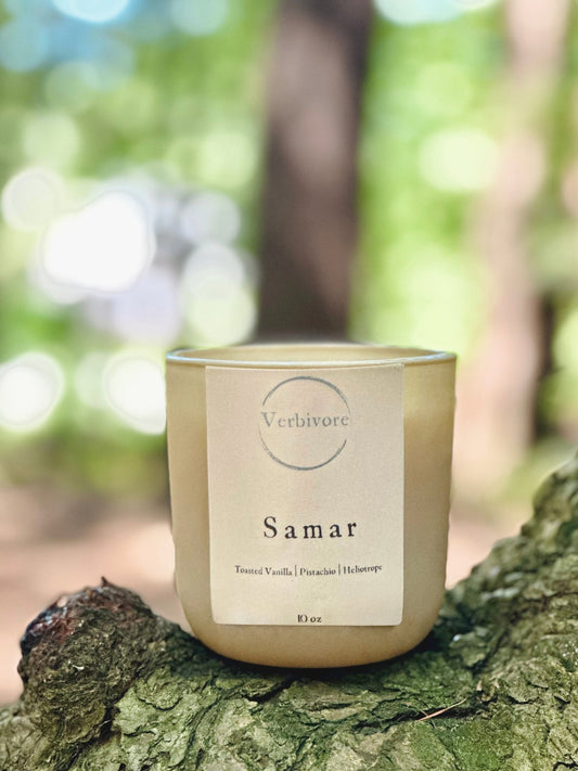 Samar | Olive & Coconut Wax Blend Candle - Verbivore Candles